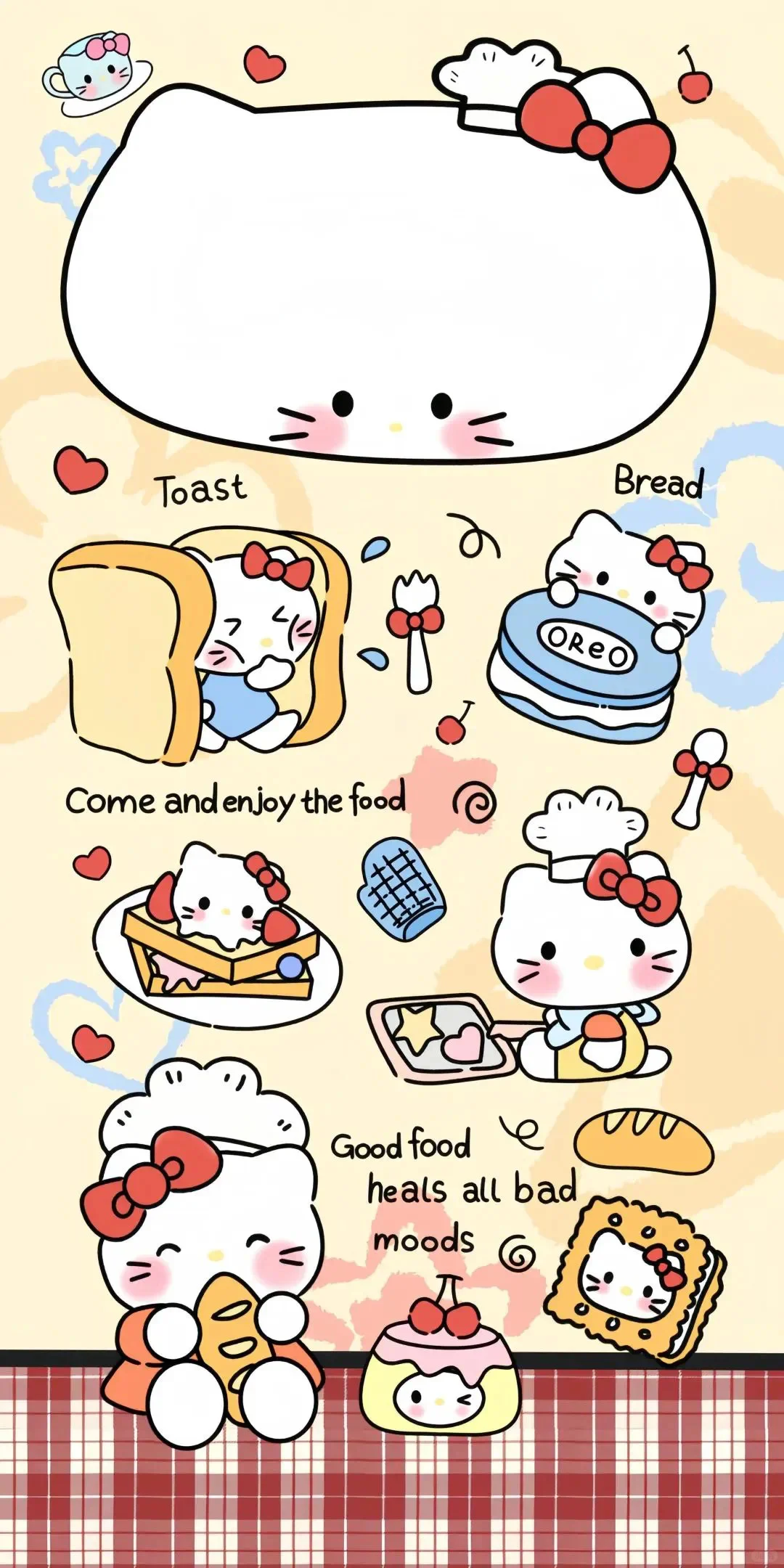 Hello Kitty 发财壁纸套装