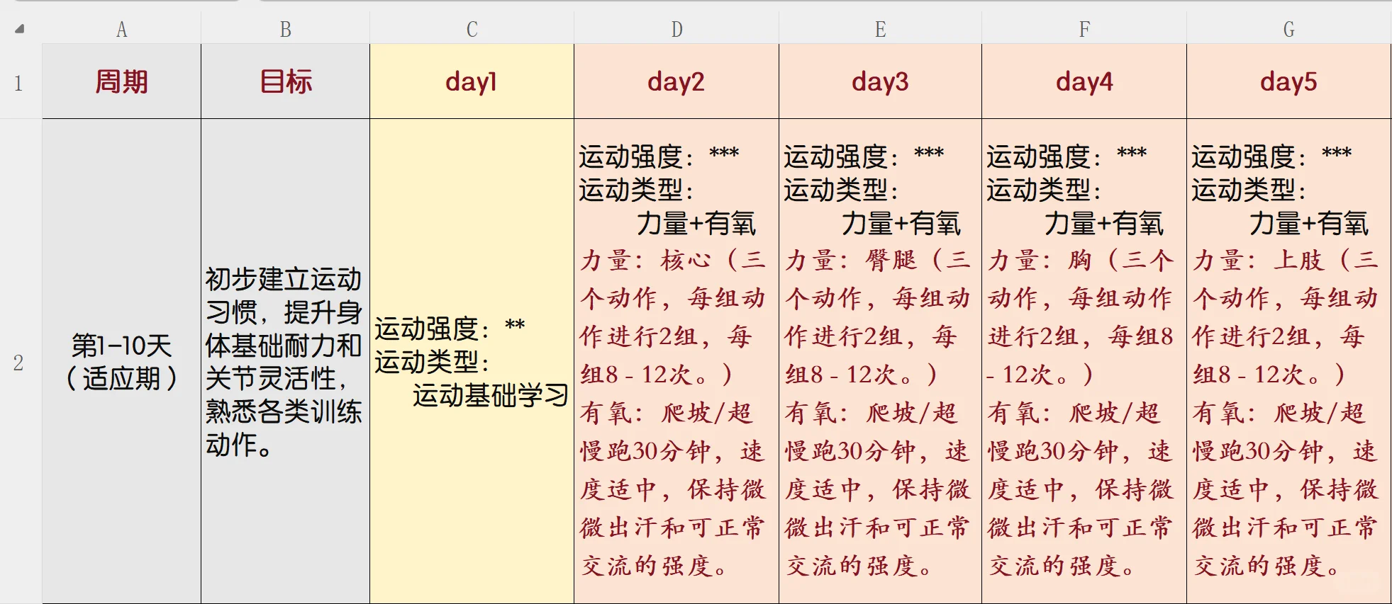 最近很火的project50【运动计划1】