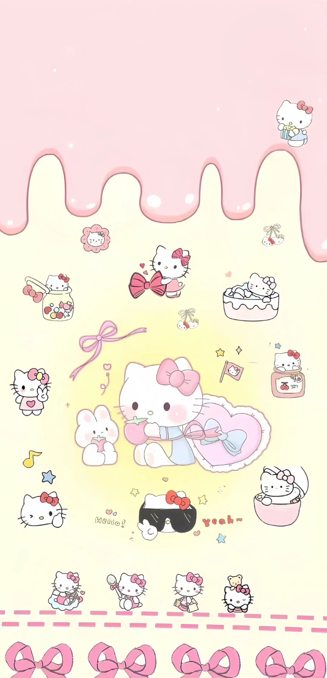 可爱hello kitty壁纸?太爱啦?