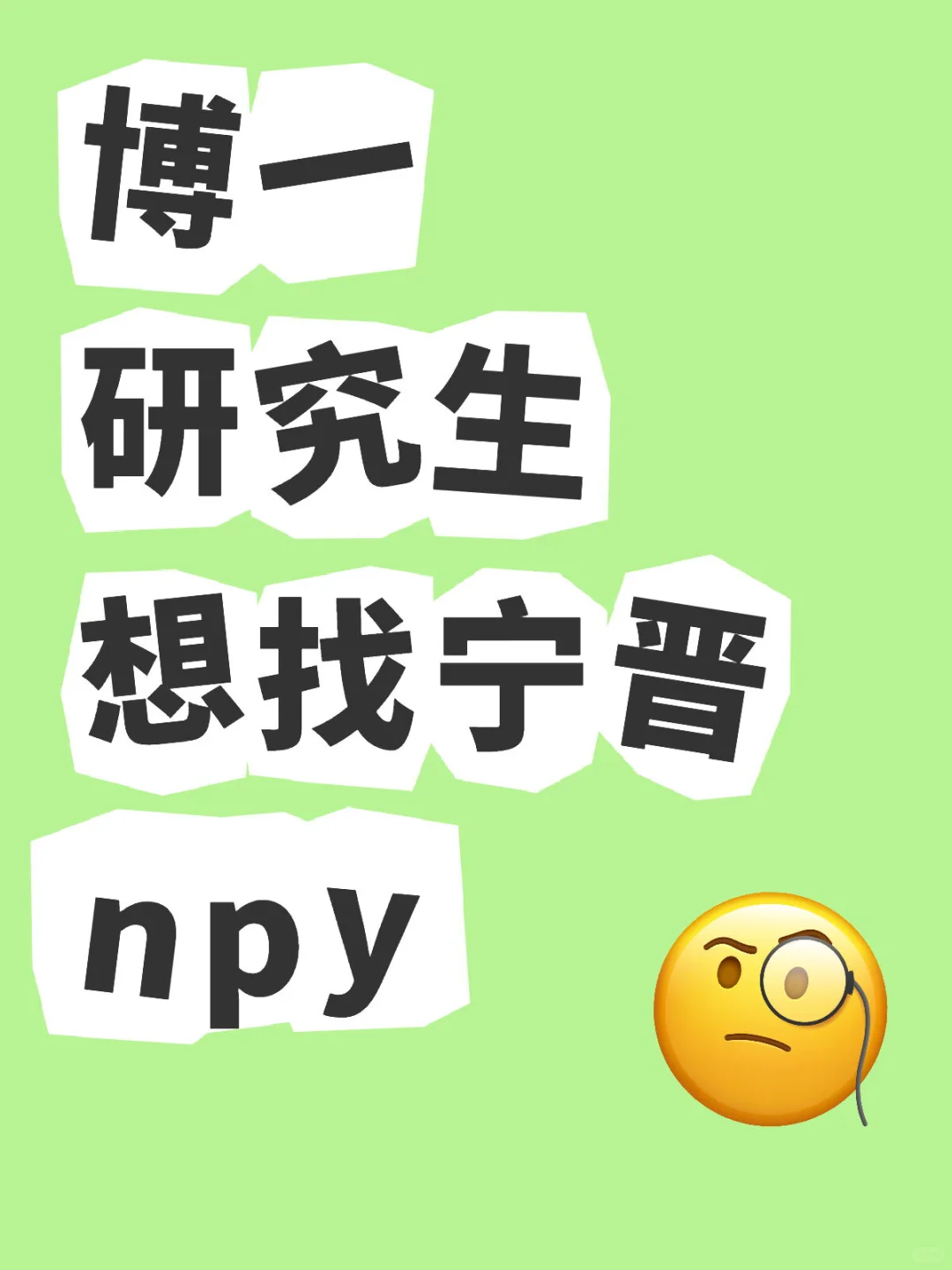 想找npy