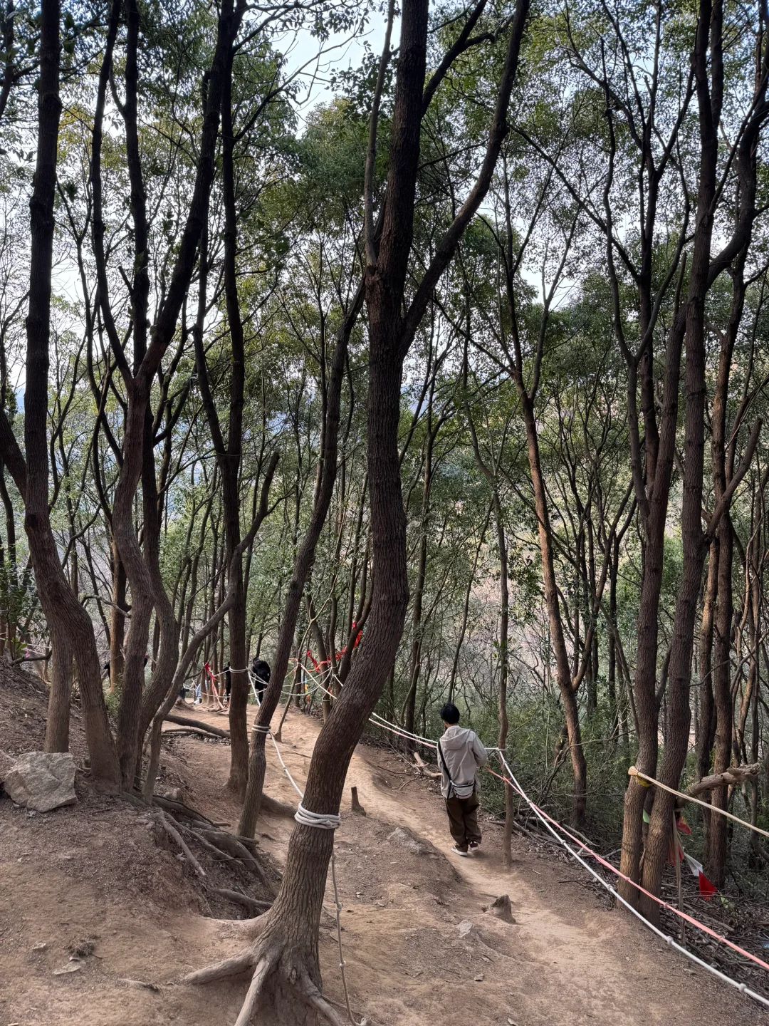 用脚步丈量自然，高颜值运动女孩的爬山之旅