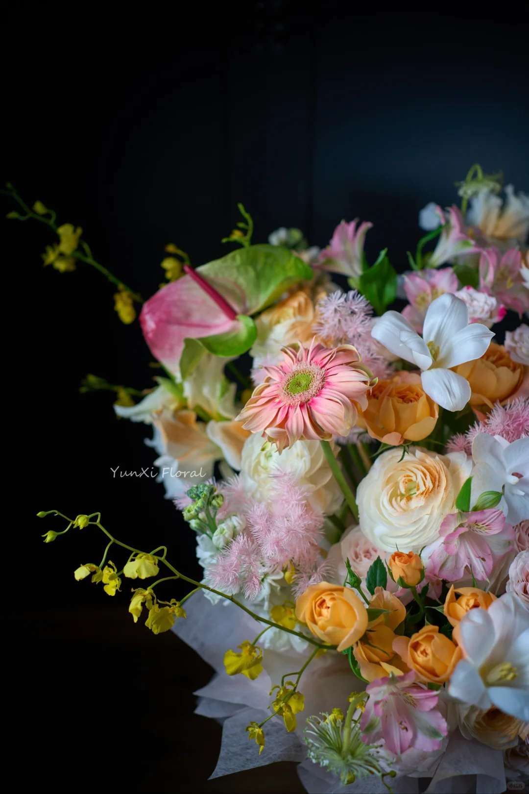 🌸浪漫预警！这束温柔系花桶美到犯规