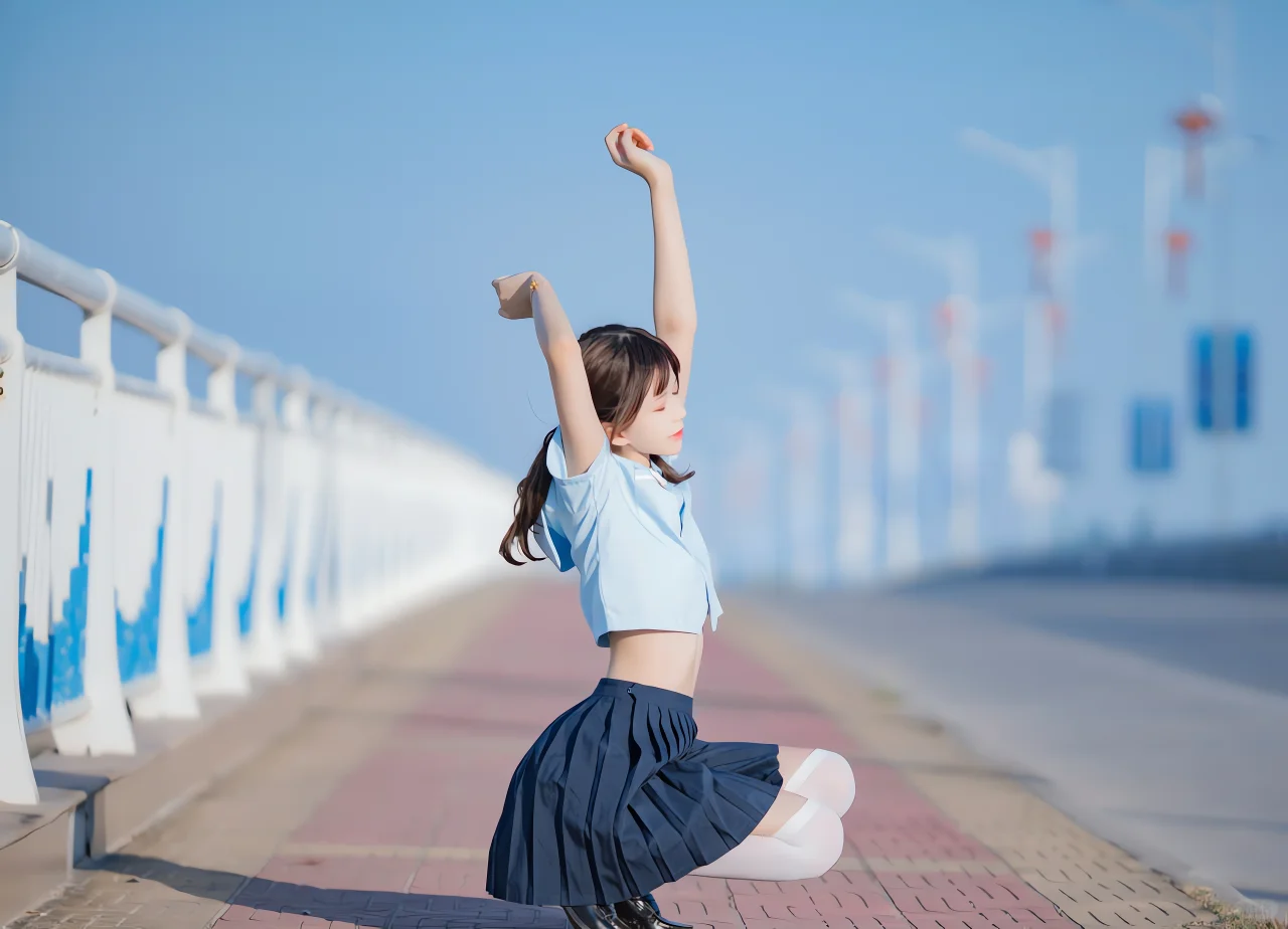 校园JK风美少女，青春氛围感拉满