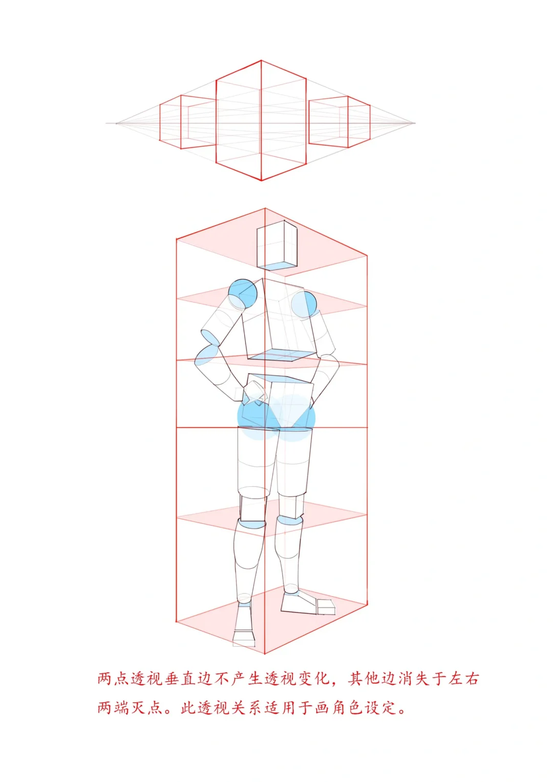 七张图让你快速理解人体透视和空间关系～