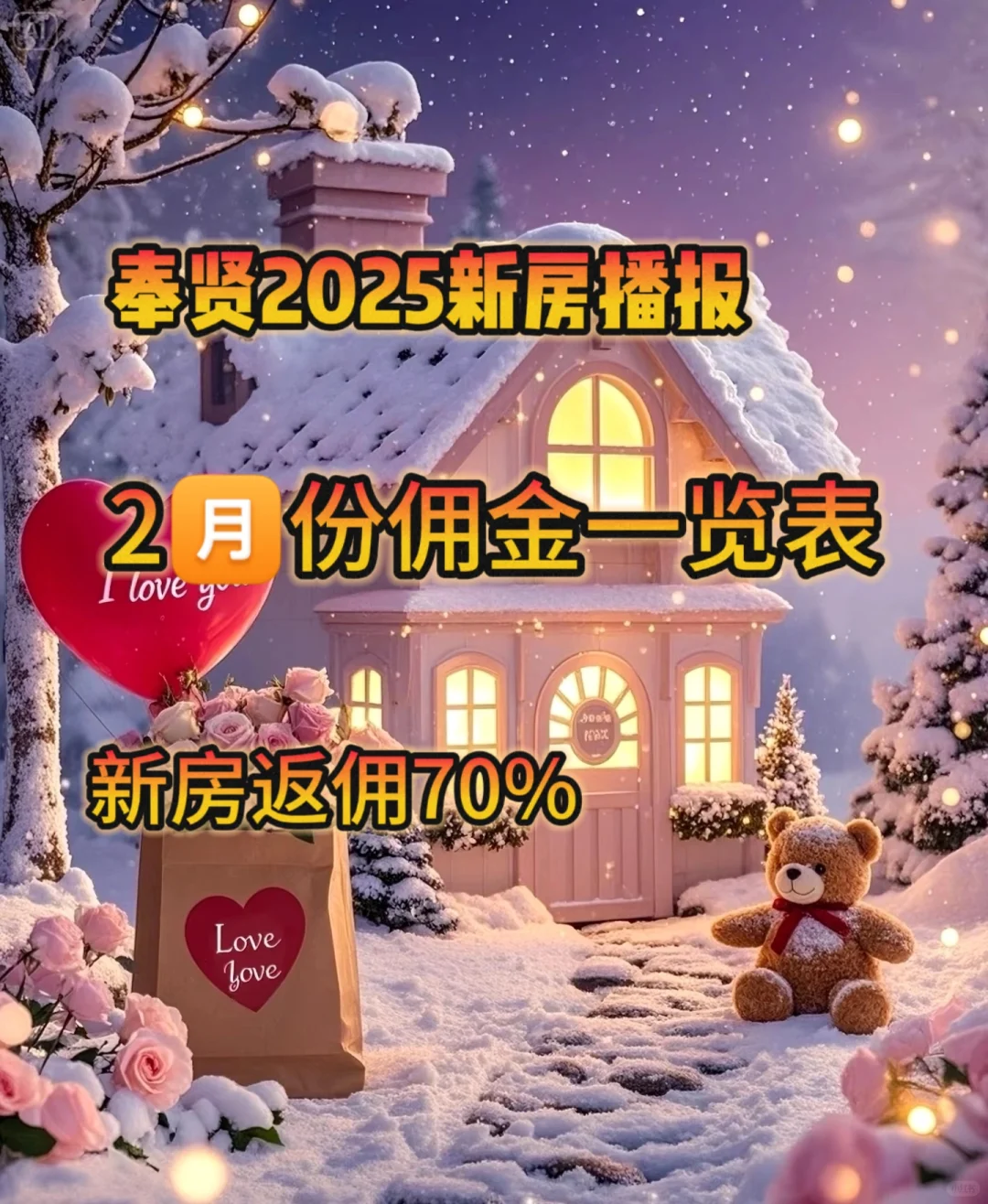 2025年奉贤新房佣金一览表