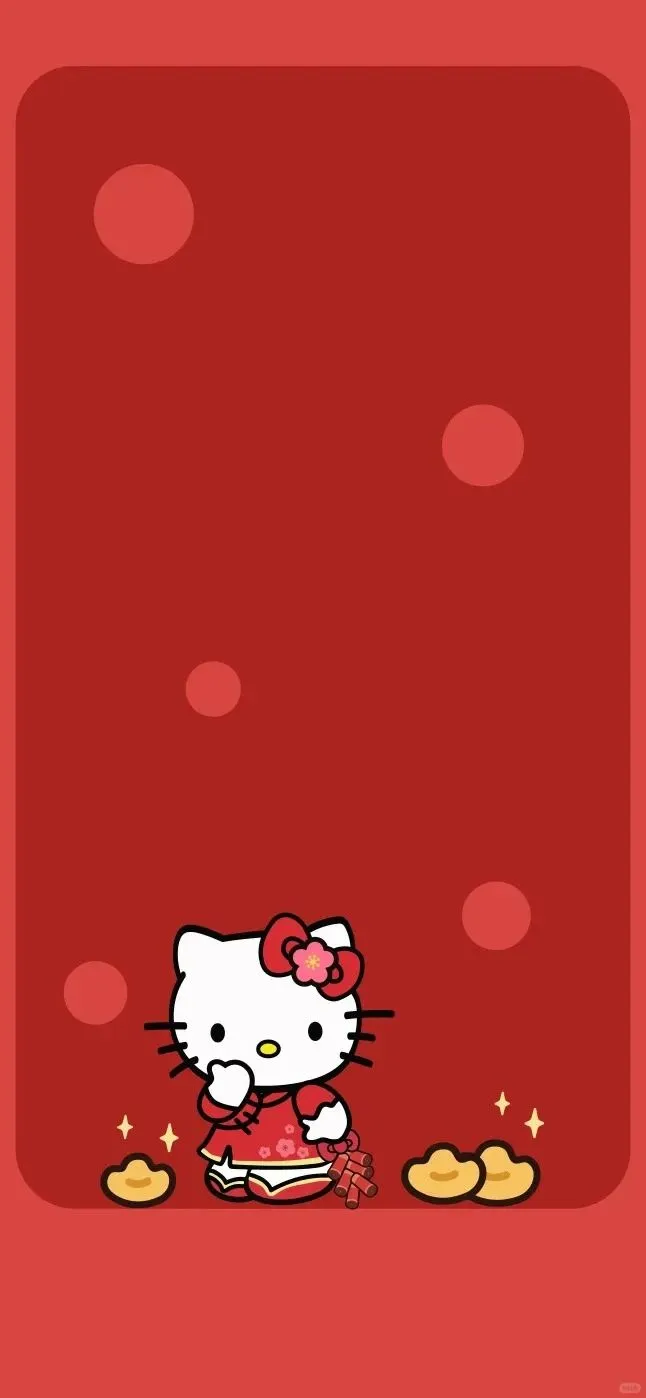 HelloKitty壁纸套图|发财被爱都要有