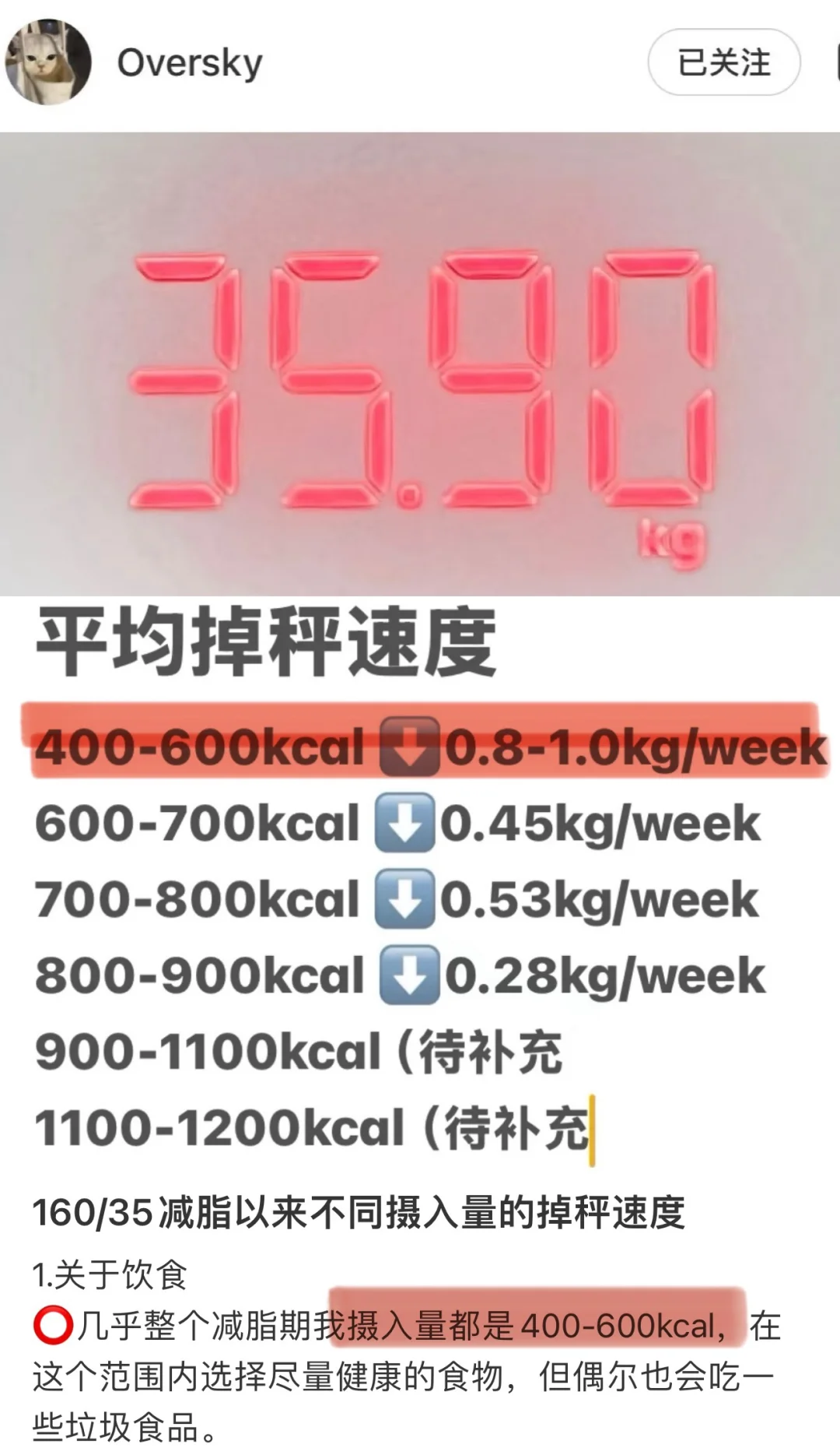 70 斤瘦子博主们一天吃多少（自用）