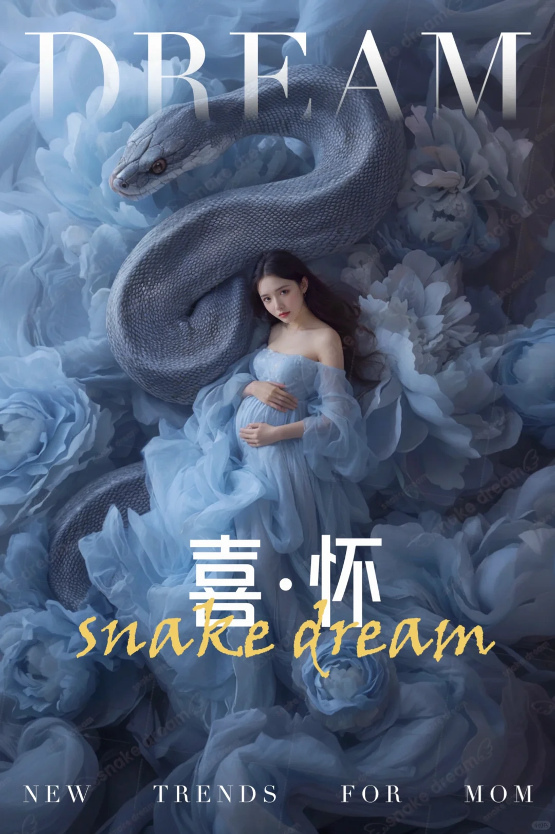 高级感满满的蛇年孕妇照🐍