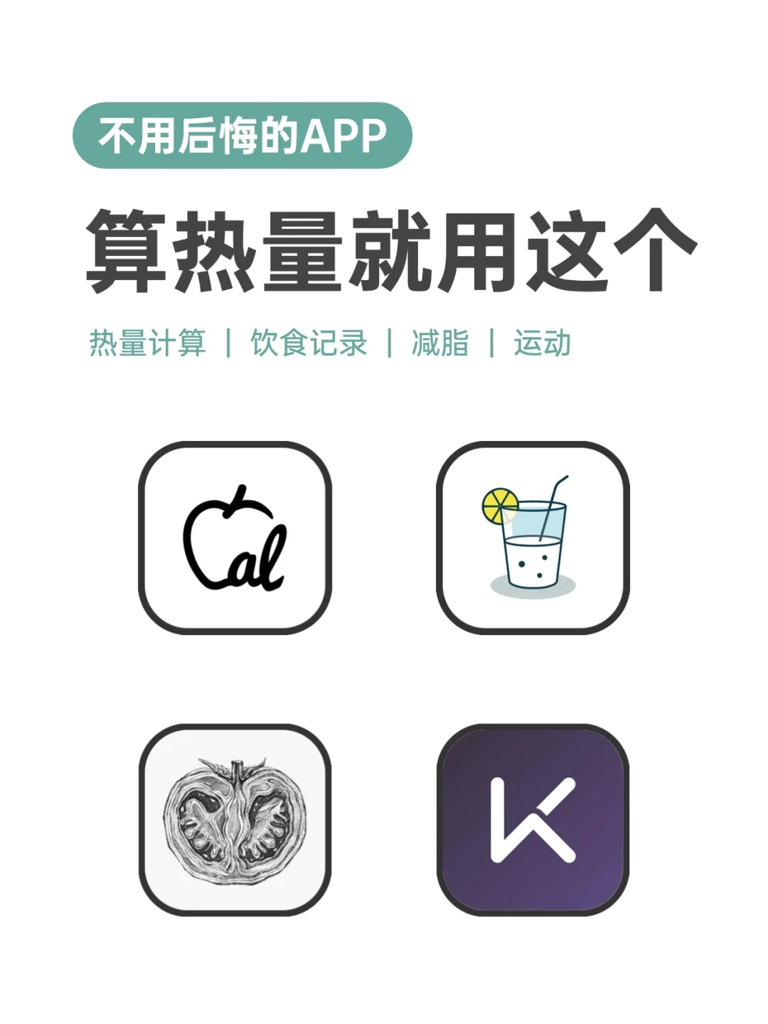 ?不能不知道的热量计算 app， 热量测评