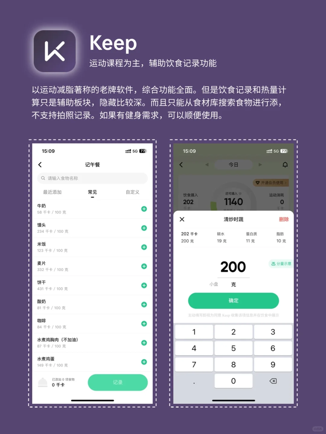 ?不能不知道的热量计算 app， 热量测评