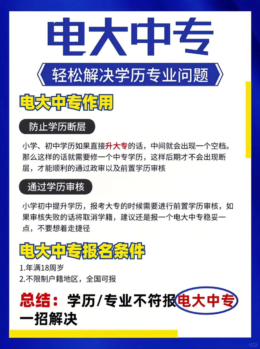 不会还有人不知道电大中专有三个年制吧?