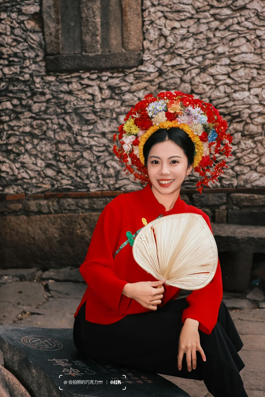 簪花渔女造型 真的太美啦❗️