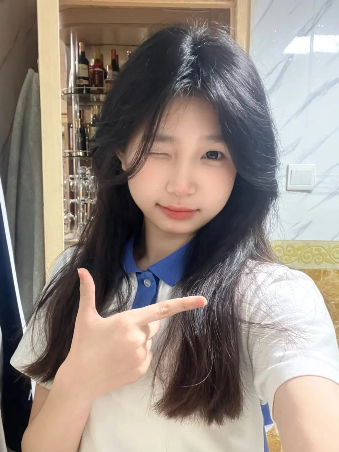 06女高｜高颅顶丸子头真是青春感的尽头