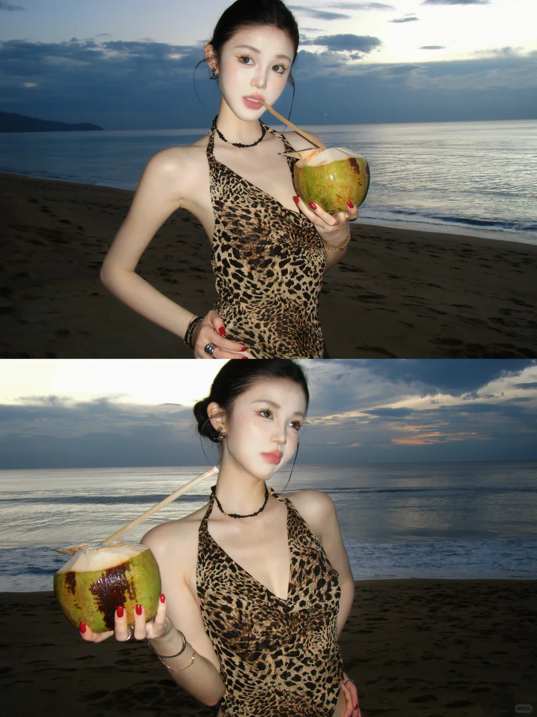 🏖️🐆喝个椰子