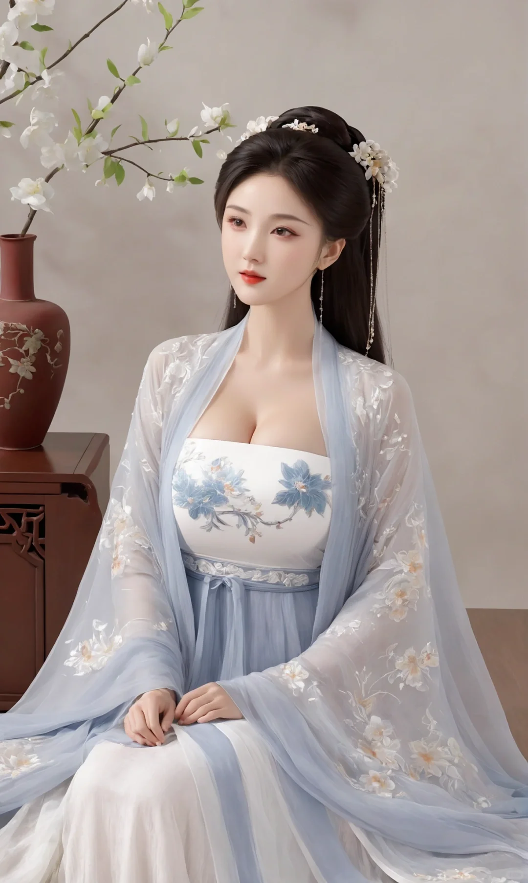 AI汉服美女壁纸