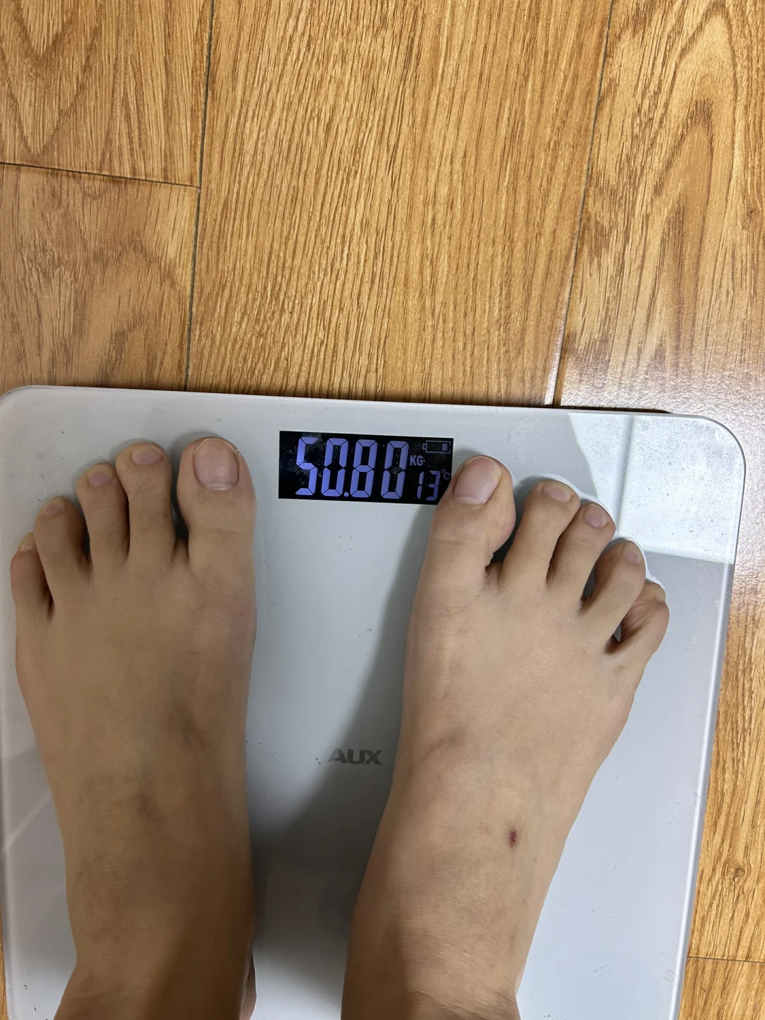 我要增肥，一切从今天开始，今日体重50.8kg