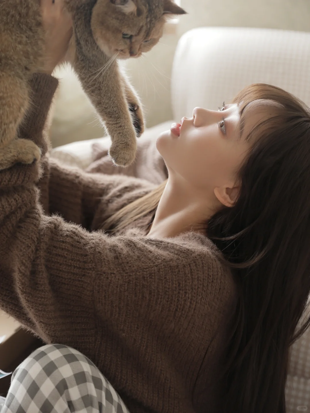 日系写真 🤎 冬日的被窝里 有小猫和我