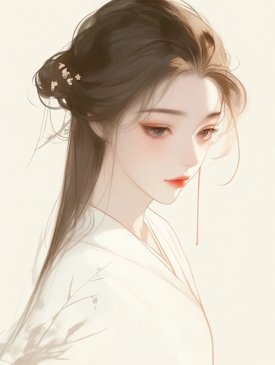 冰肌玉骨，楚楚动人｜古风女生头像插画｜A210