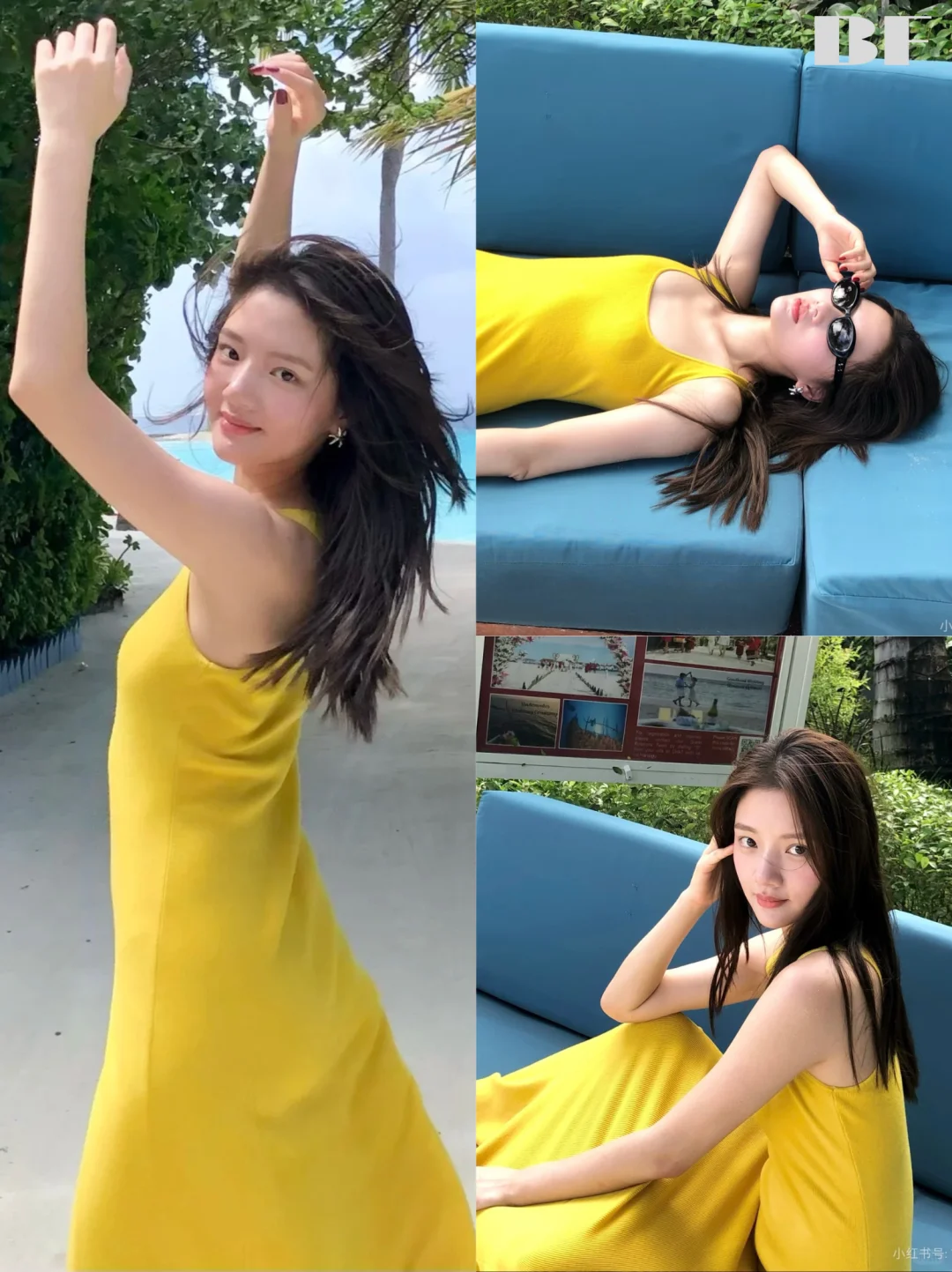 任敏更新了一组度假Look，美美哒🥰~