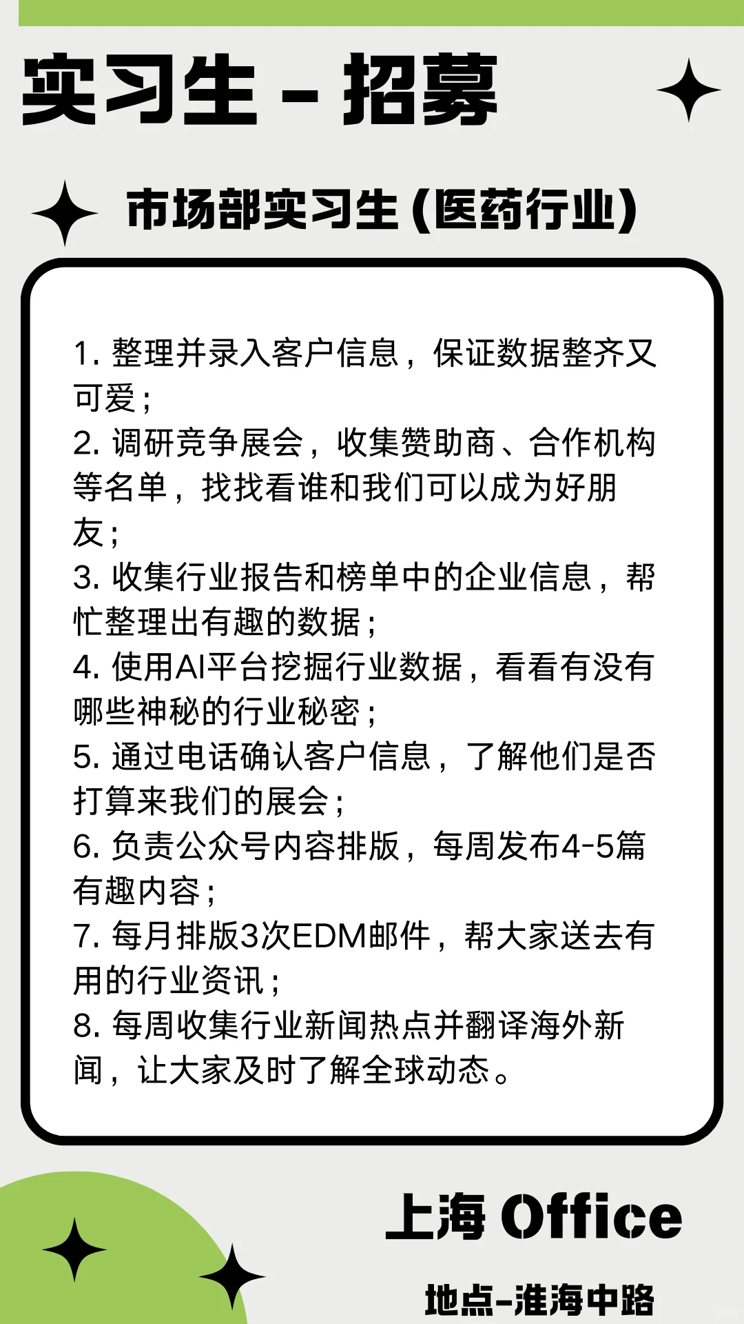 实习生招募！助你迈入 B2B 展会圈～