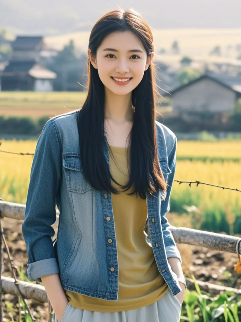 村里的美丽女孩