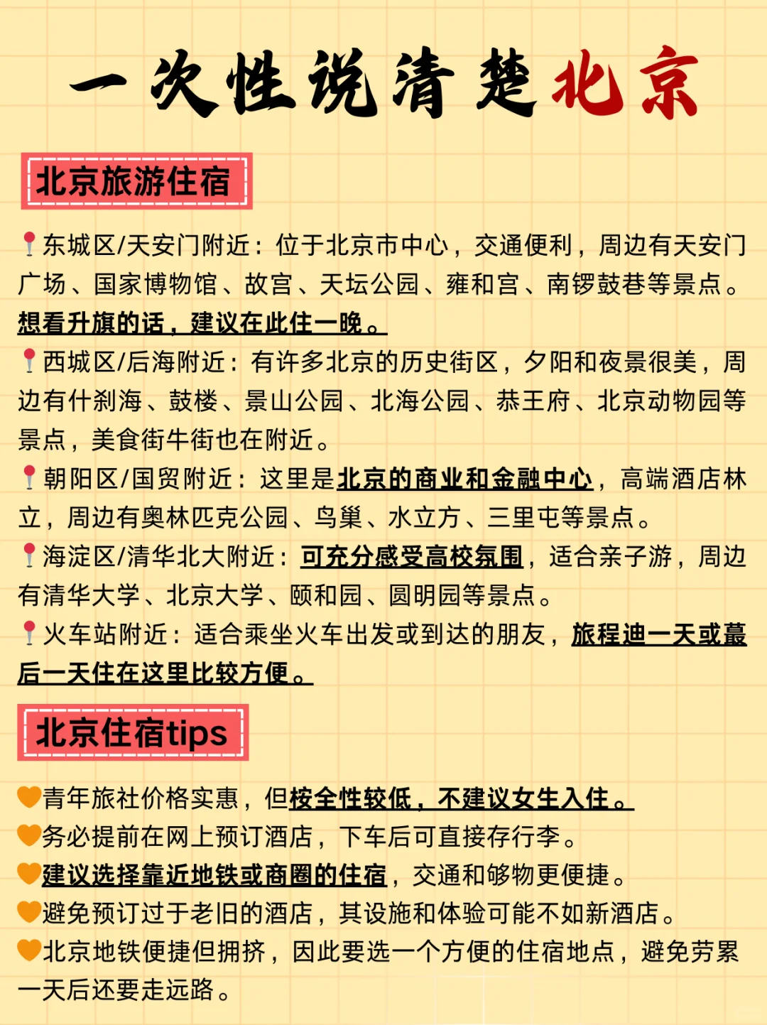 北京旅游地图攻略?️一图秒懂北京?