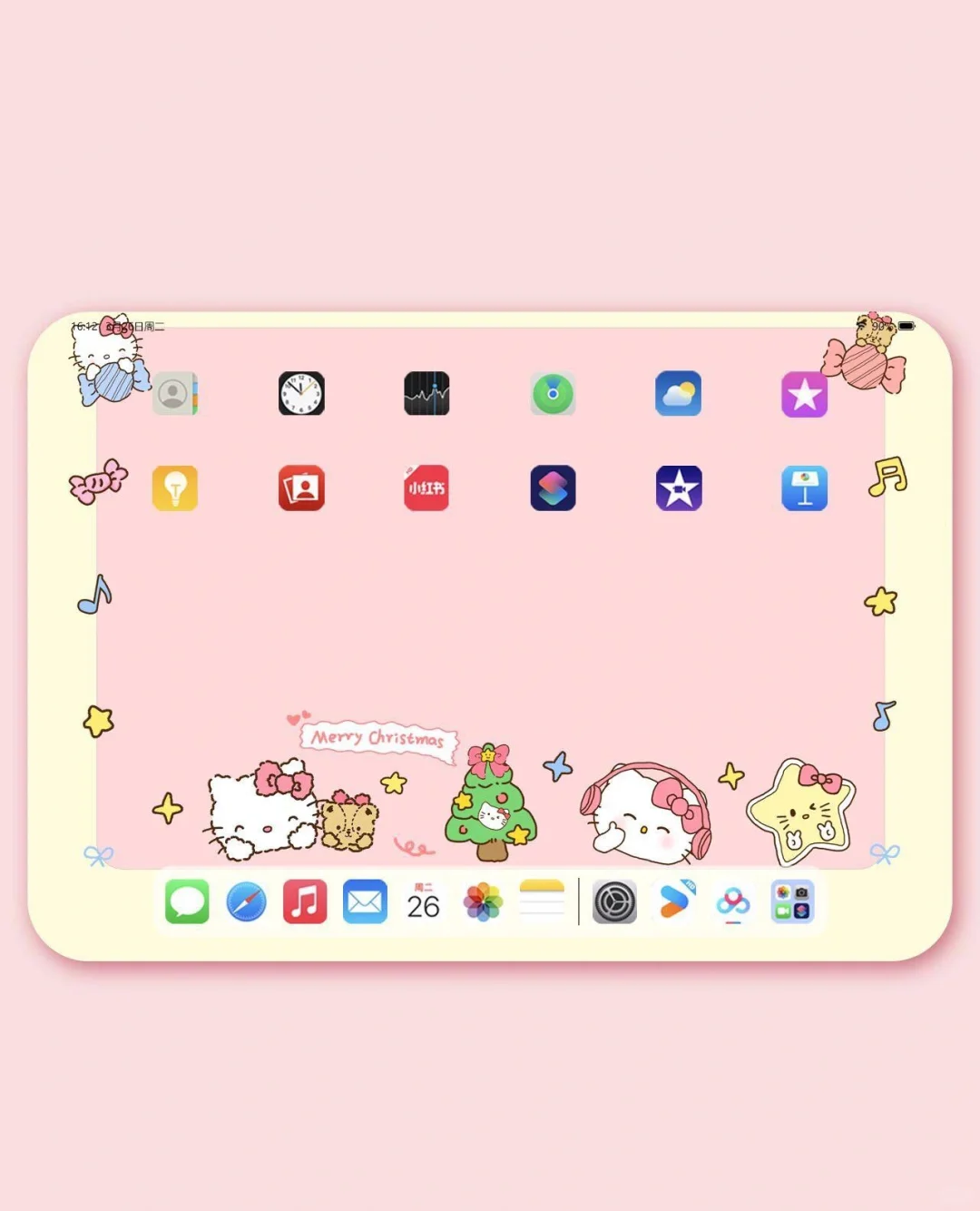 萌趣可爱HelloKitty丨ipad平板壁纸||萌趣可