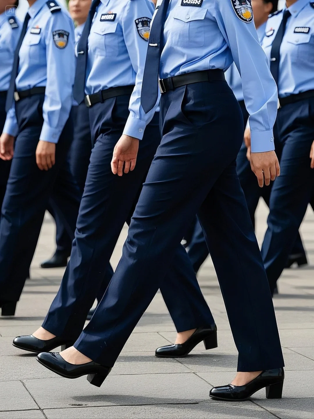 街拍模拟-蓝色制服欣赏 部分1