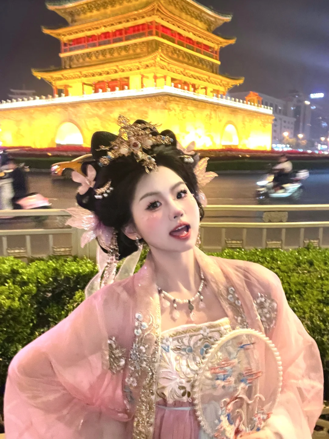 西安145r粉色小殿下安全下车️