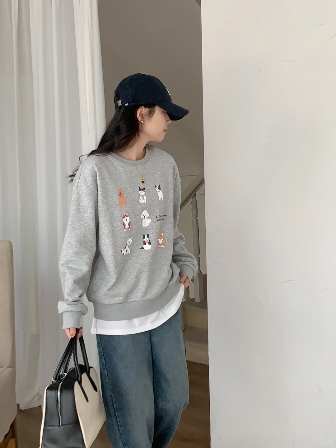 ootd｜休闲慵懒感韩系卫衣穿搭?