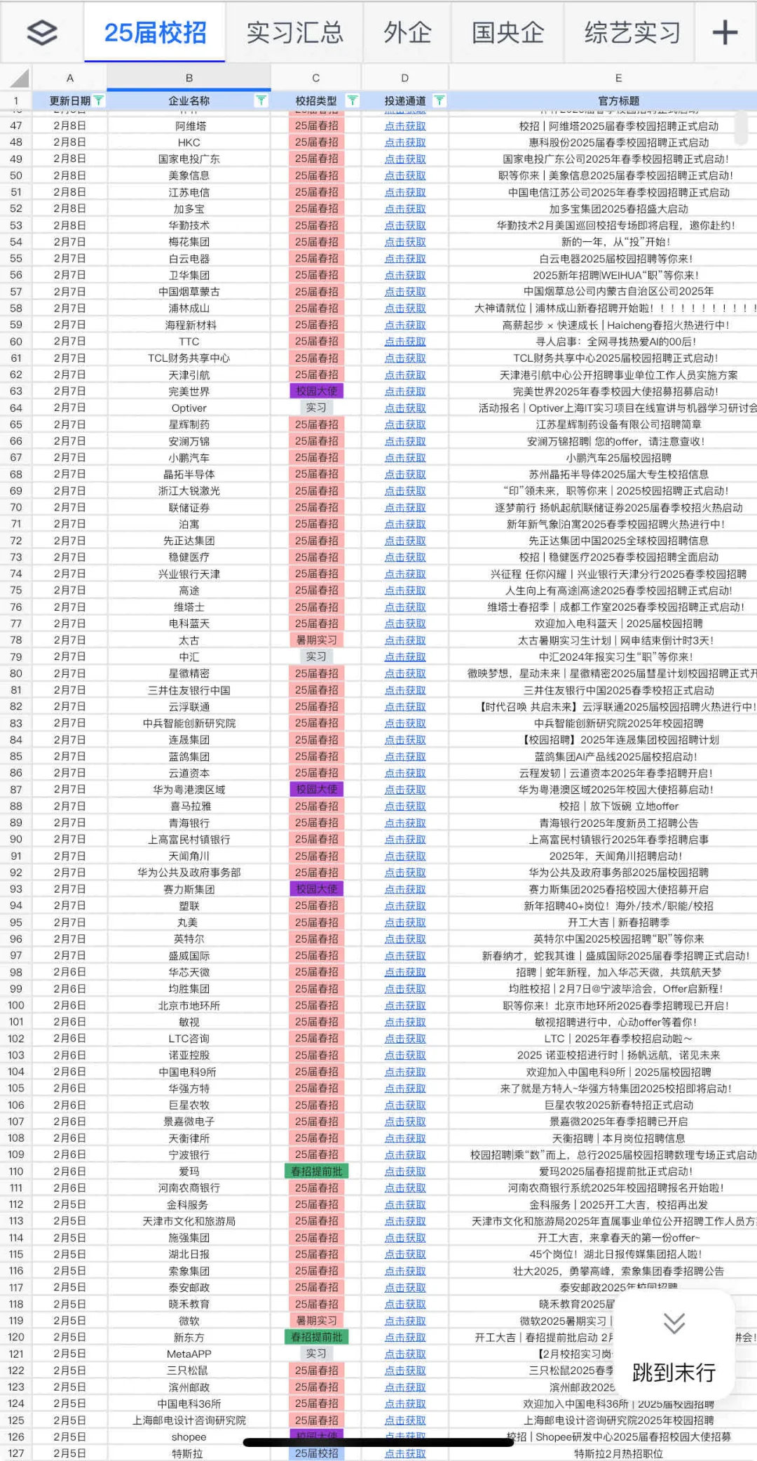 2.9 本周新开的春招