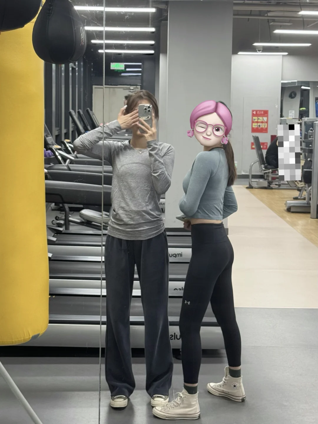 今天的健身房look～Lululemon神裤?