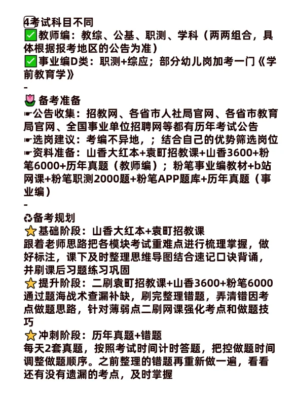 终于把教师编和事业编D类的区别说清楚了