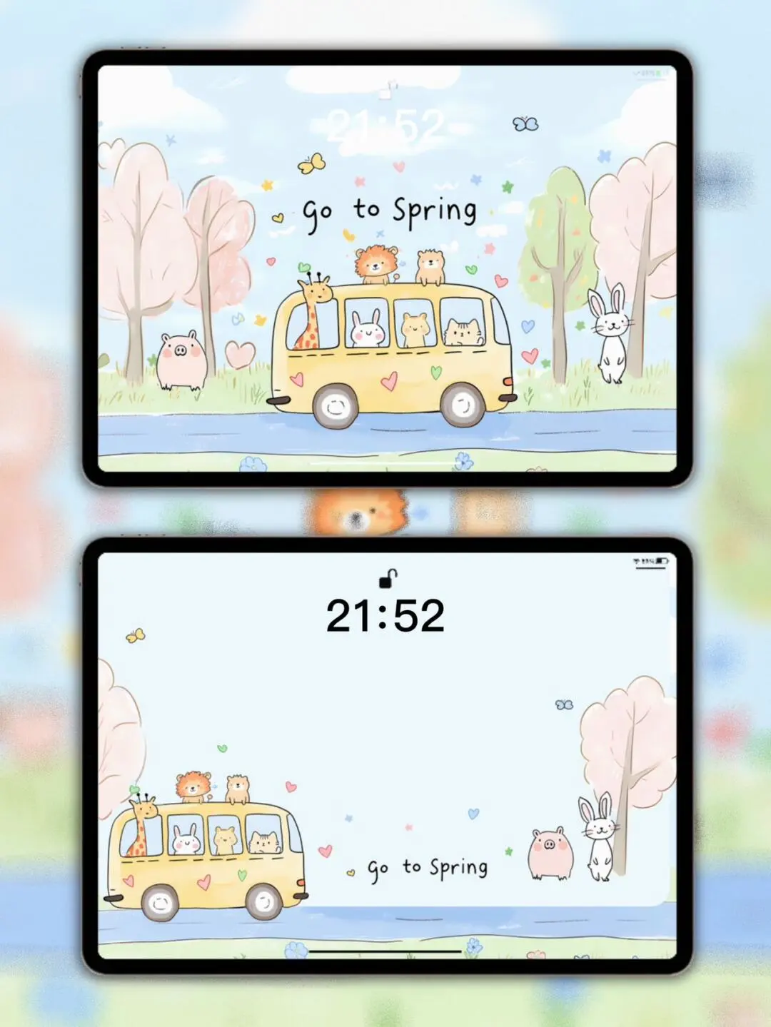 【下一站，是春天啊】治愈系｜iPad 平板壁纸