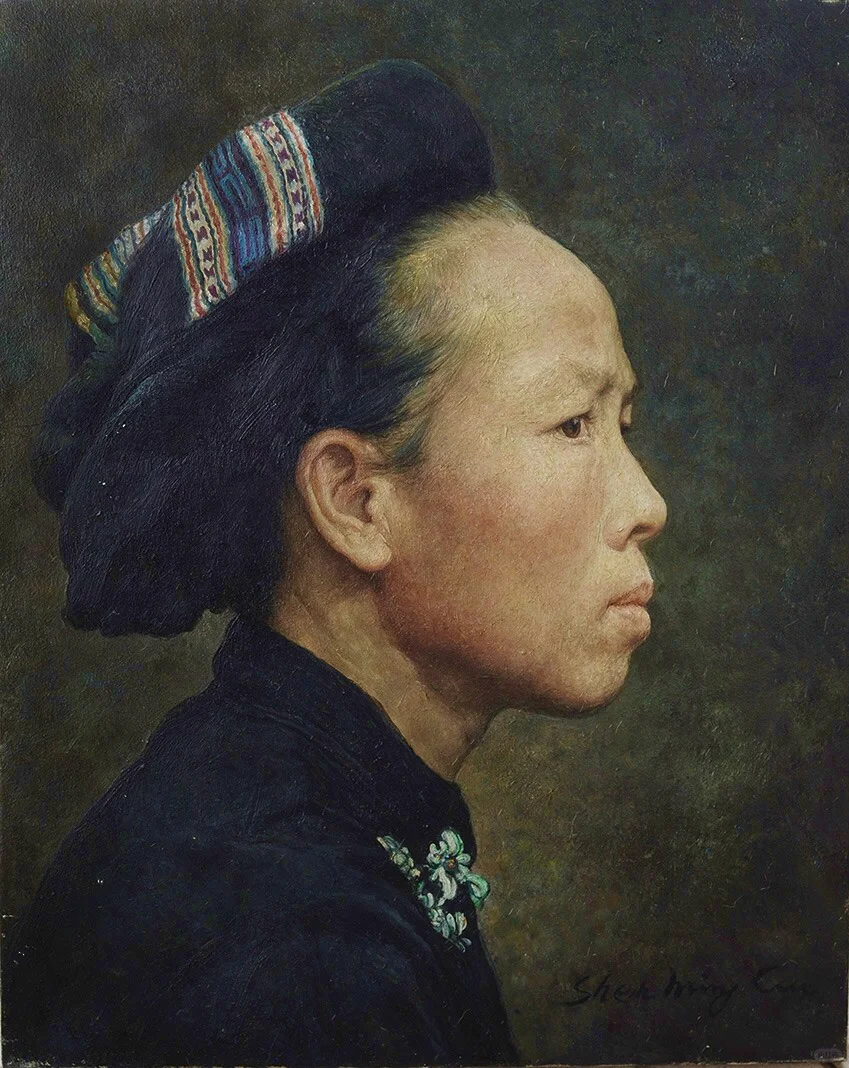 隆林女 50x60cm