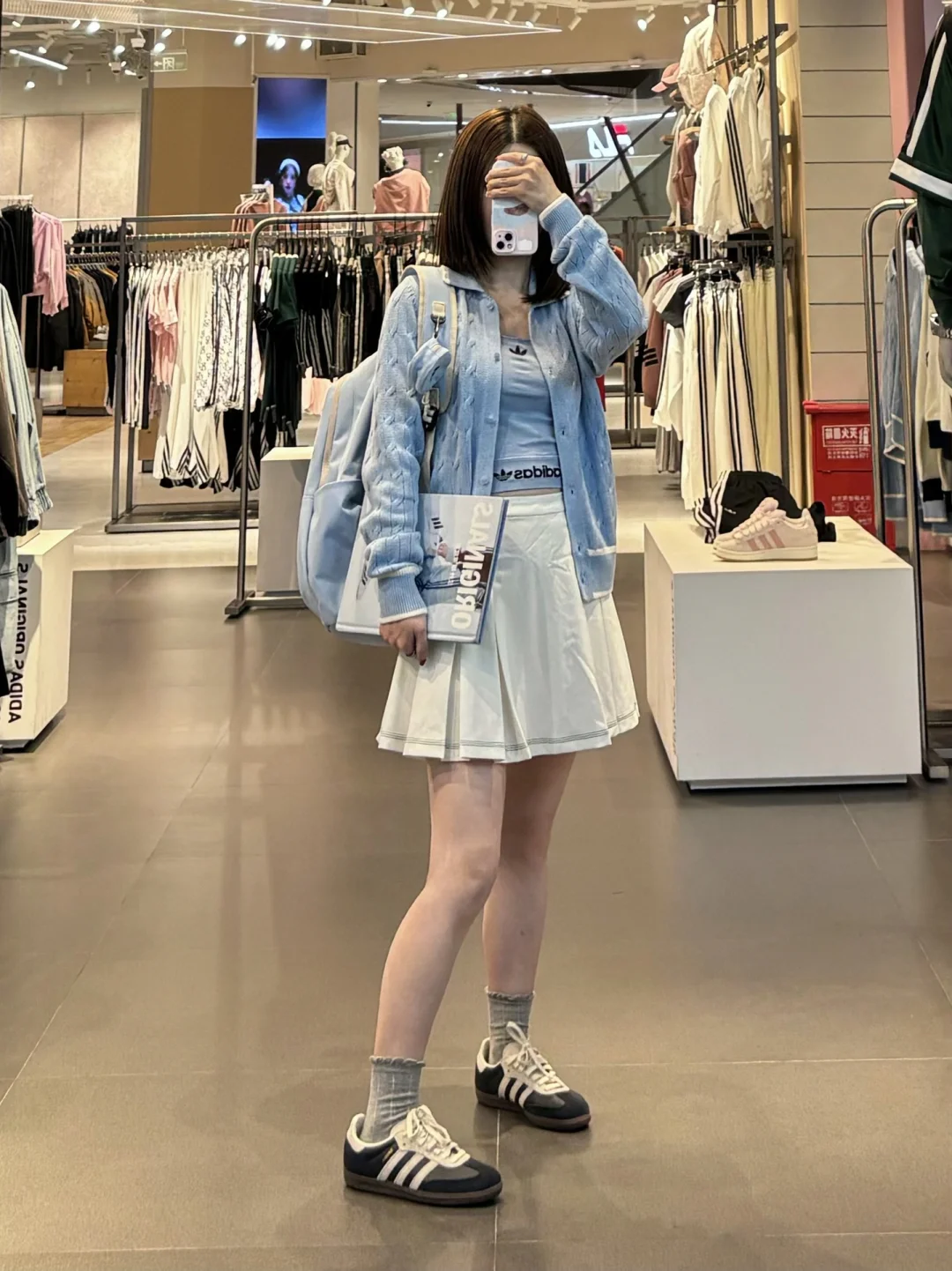 今日ootd：三叶草活力女大生?‍??