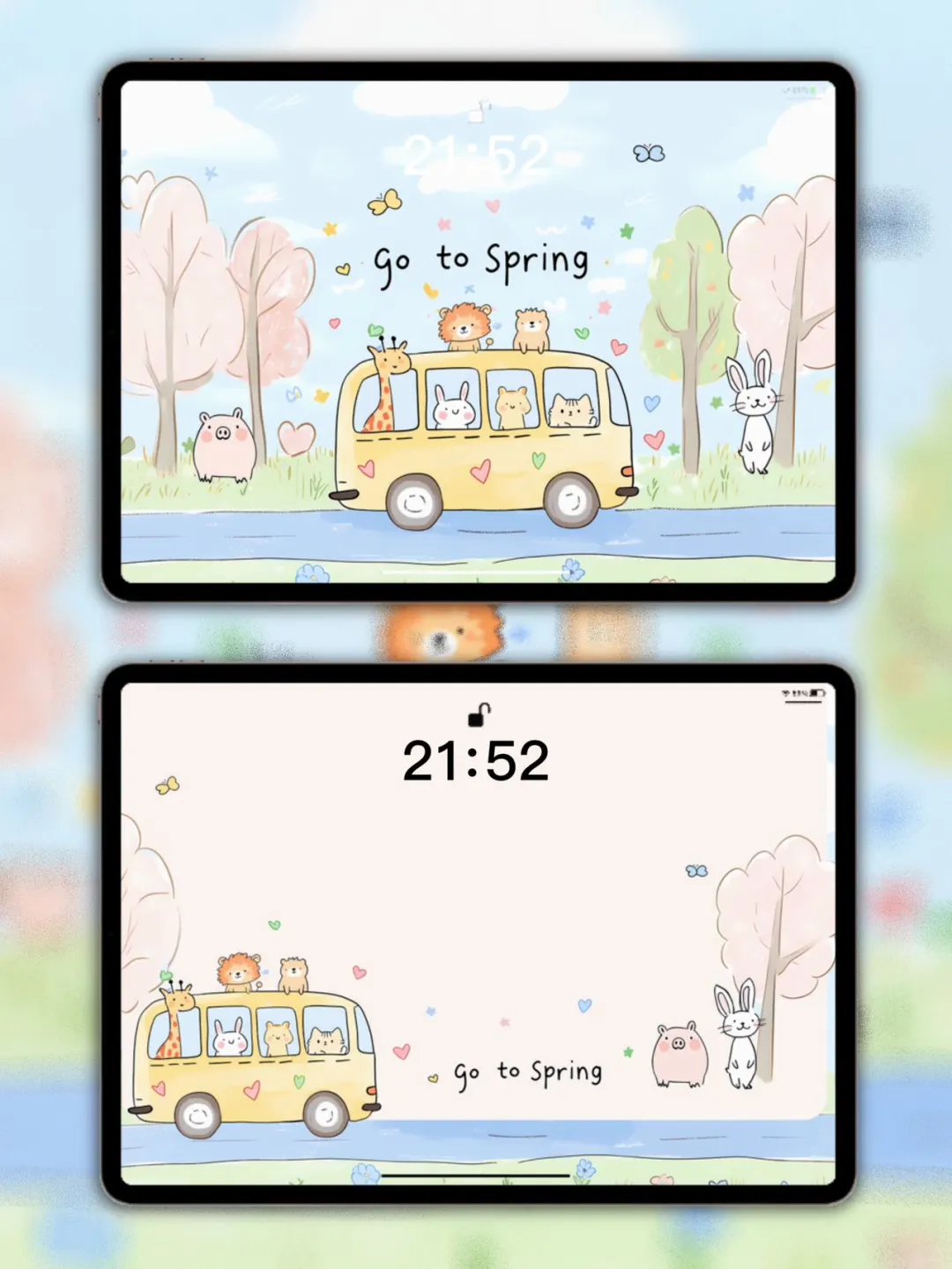 【下一站，是春天啊】治愈系｜iPad 壁纸