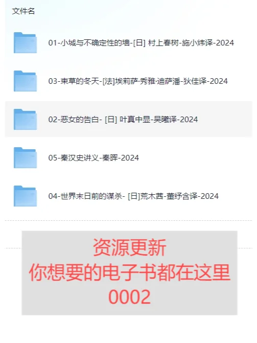 资源更新 | 你想要的电子书都在这里