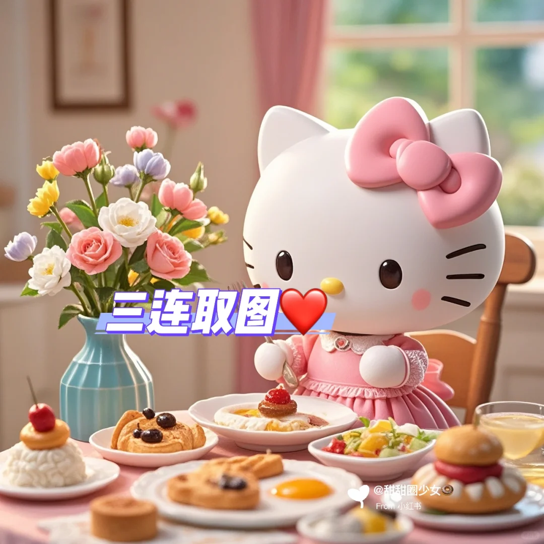 今天我生日? ｜HelloKitty生日蛋糕图?