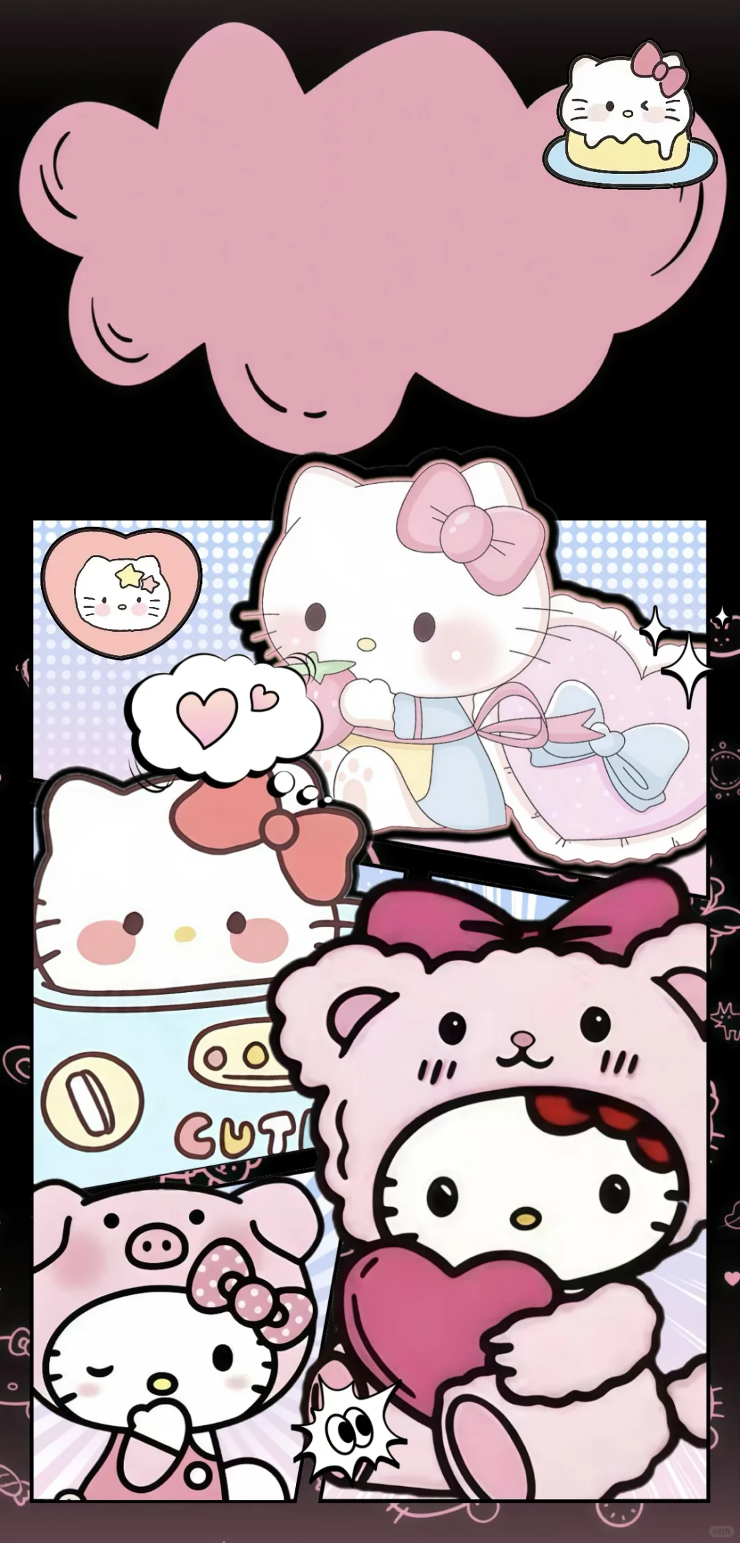 黑粉HelloKitty动态壁纸