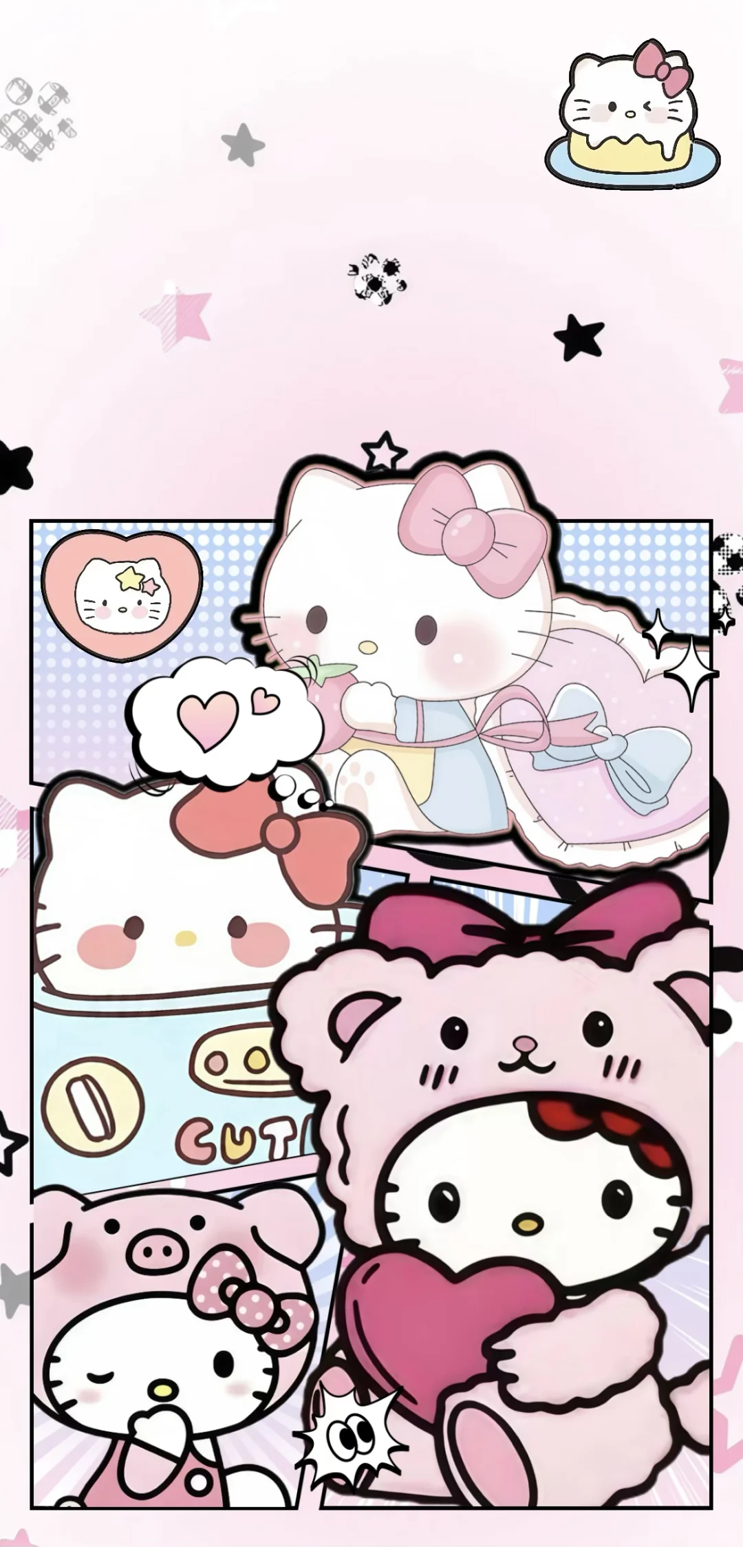 黑粉HelloKitty动态壁纸