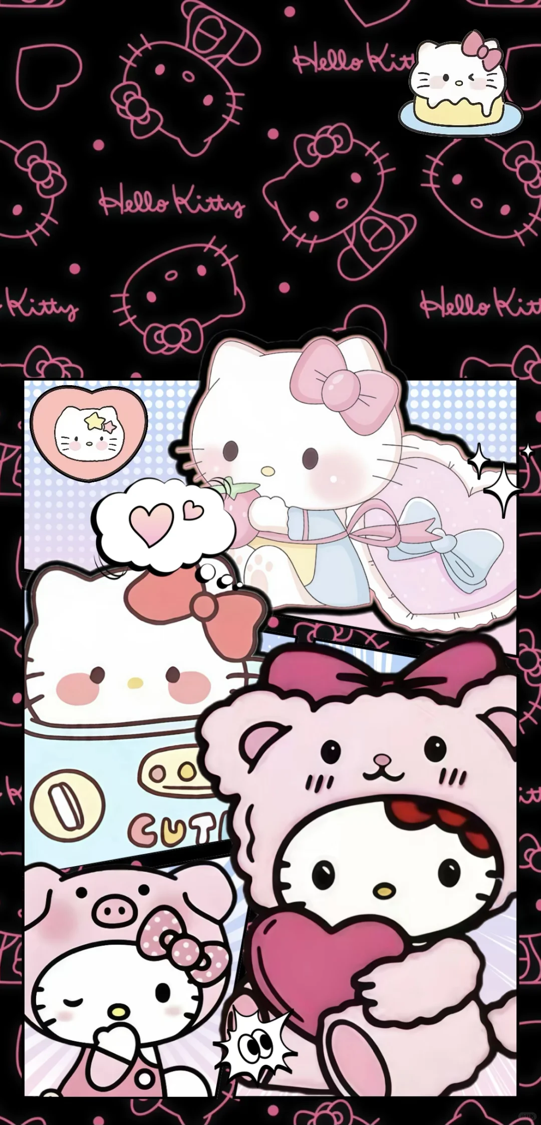 黑粉HelloKitty动态壁纸