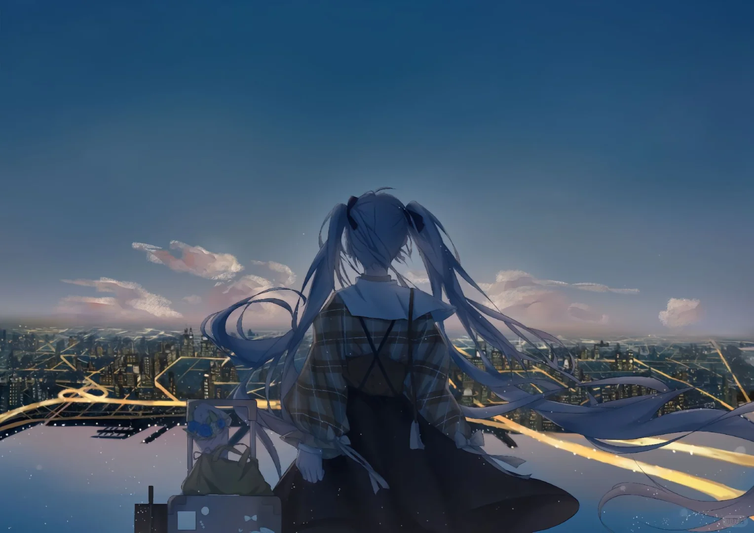 初音未来背景图iPad壁纸