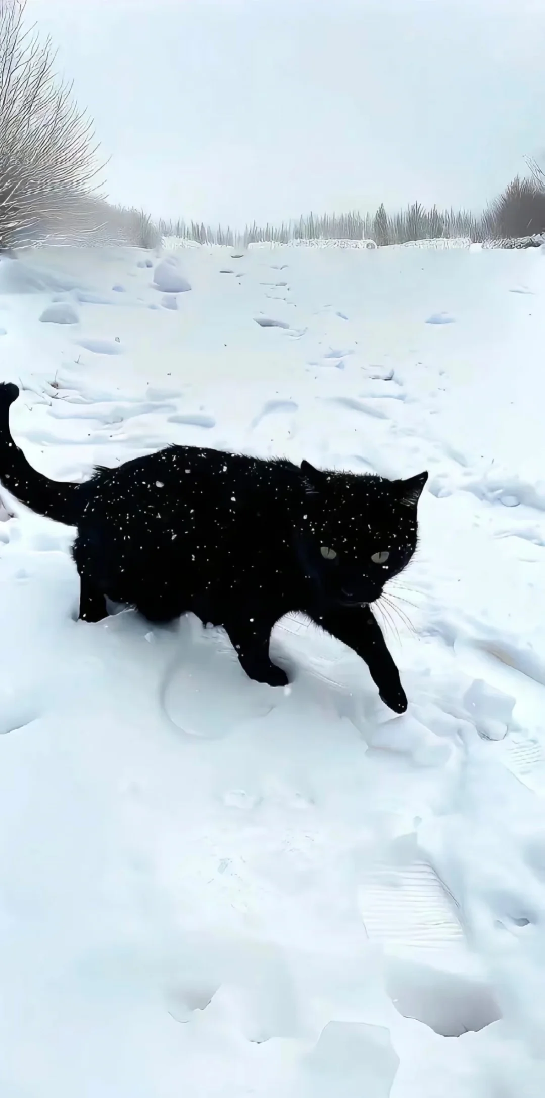 winter/冬日里的猫/猫咪氛围感壁纸