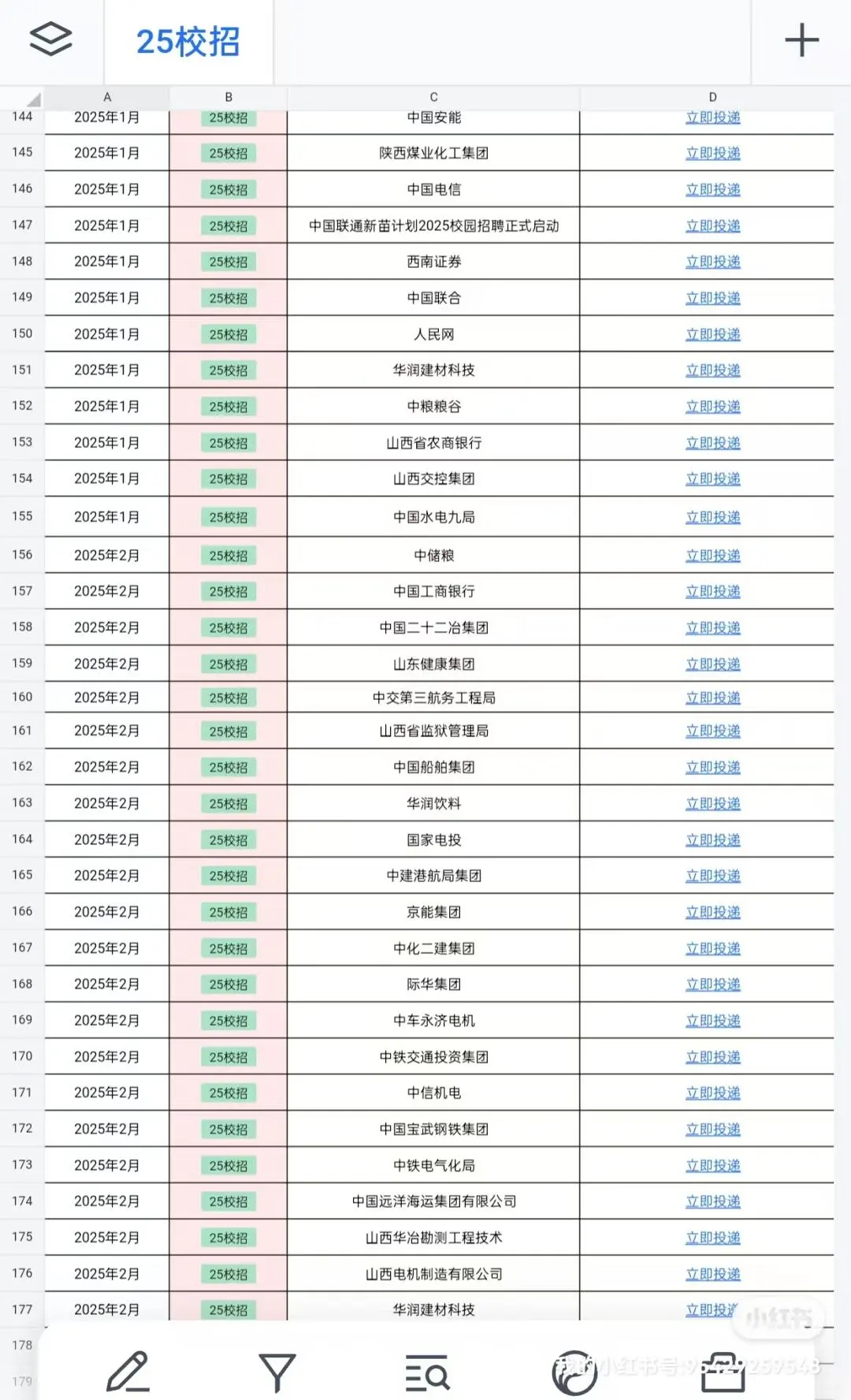 周末也不要忘记投递山西校招！😋像中国电信、