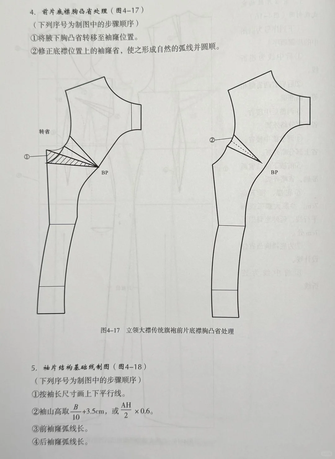 分享一个旗袍打版方法、旗袍裁剪图。