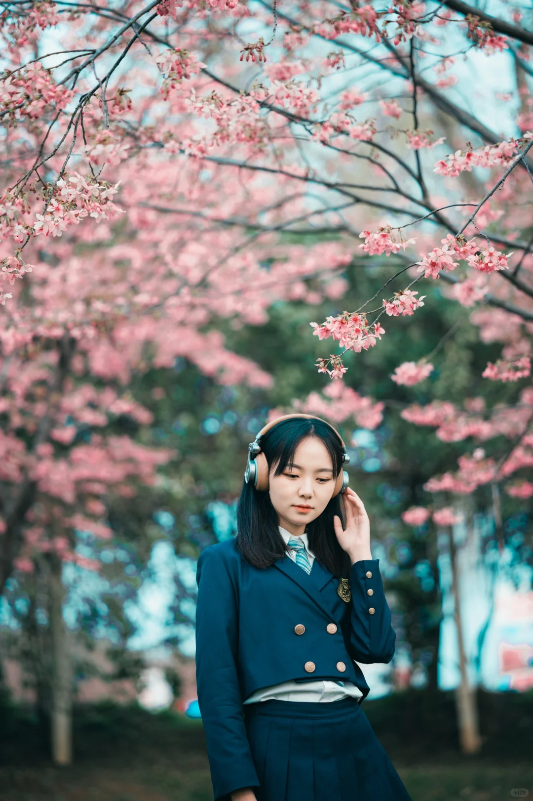 ?【成都漫花庄园JK樱花写真｜春日限定少女感