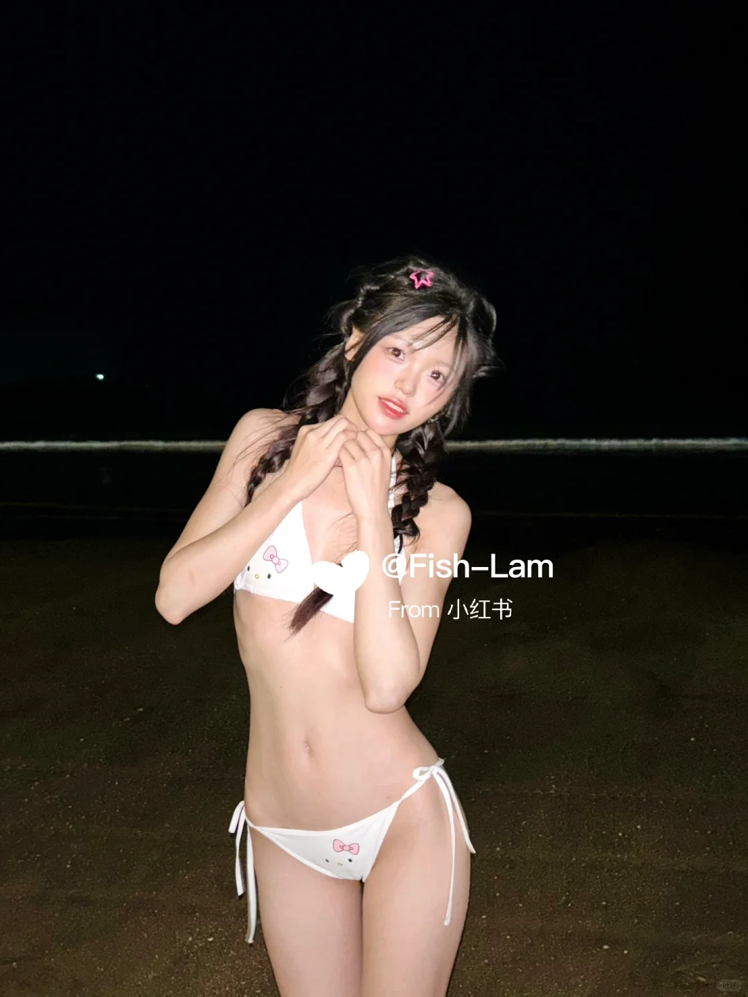 我的夜景海边拍照姿势｜大风怎么吹也不掉发