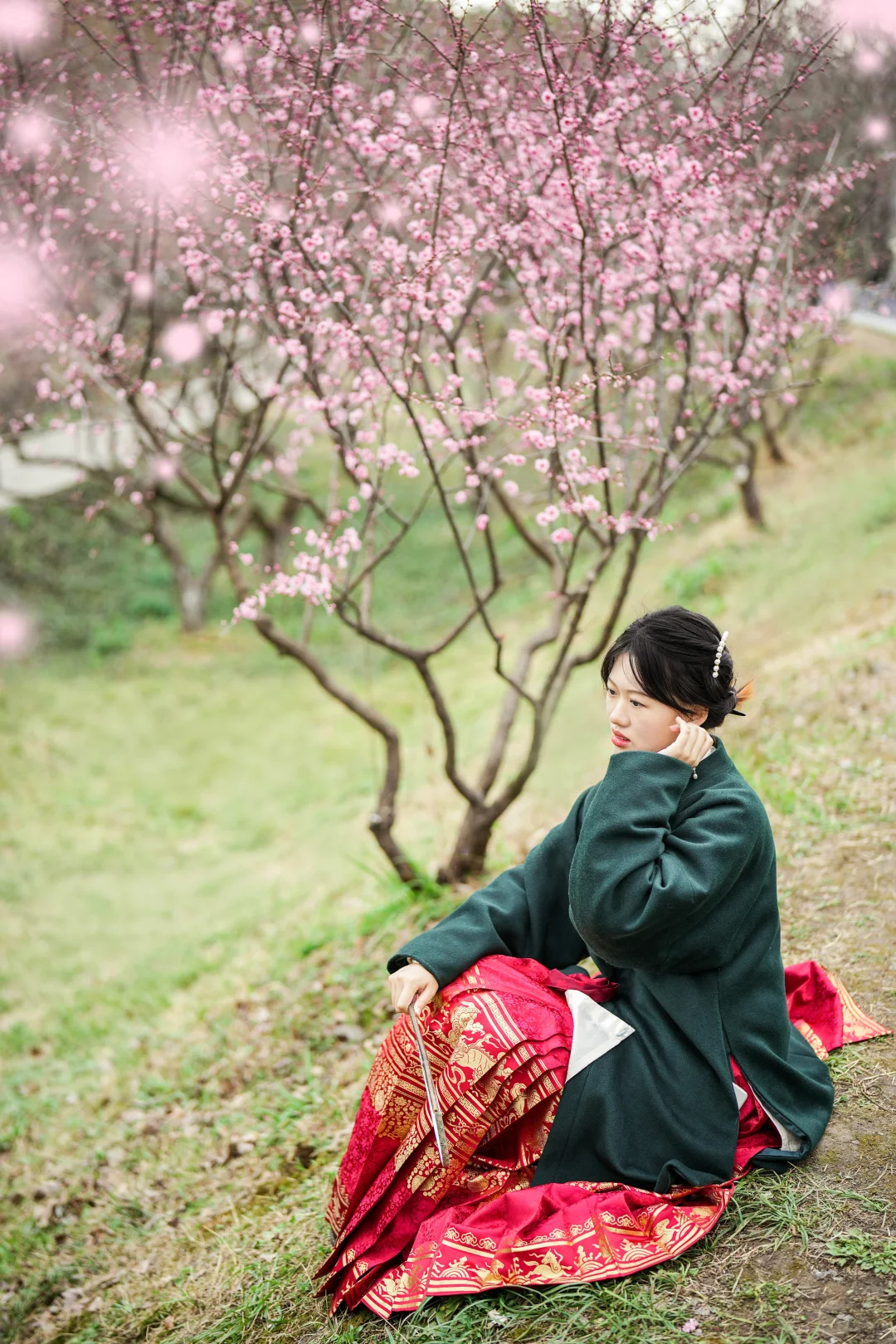 人像写真 | 春天的第一朵梅花，拍了！