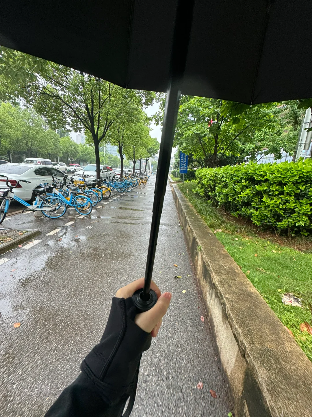 下雨撸铁，绝配